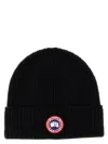 Canada Goose Women Logo Rib Toque Hat In Black