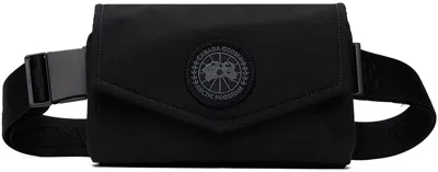 Canada Goose Black Mini Waist Pack Pouch In 61 Black
