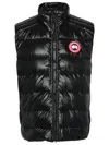 Canada Goose Big Kids Black Crofton Down Vest In Black
