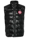 Canada Goose Big Kids Black Crofton Down Vest In Black