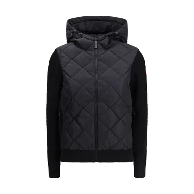 CANADA GOOSE BLACK NYLON JACKETS AND COAT