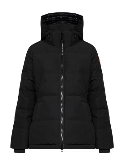 Canada Goose Chelsea Recycled Polyester Down Jacket With Hood In Black