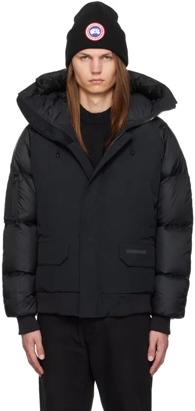 Canada Goose Black 'paradigm' 'black Label' Chilliwack Bomber Down Jacket In Black - Noir