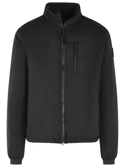 Canada Goose Black Polyamide Down Jacket With Raised Neck And Iconic Detailing