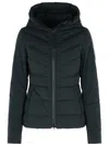 Canada Goose Black Clair Jacket Frontal Zip Closure In Black
