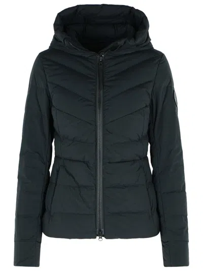 Canada Goose Black Clair Jacket Frontal Zip Closure In Blue
