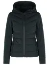 Canada Goose Black Clair Jacket Frontal Zip Closure In Black