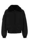 Canada Goose Black Polyester Blend Down Jacket In Black