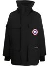 Canada Goose Black Polyester Blend Expedition Down Jacket In Black