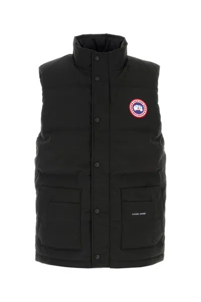 Canada Goose Black Polyester Blend Freestyle Sleeveless Down Jacket In Multi