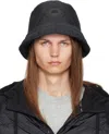 Canada Goose Black Puffer Reversible Bucket Hat In Black - Noir