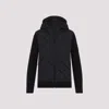 Canada Goose Hybridge Quilted Knitted Down Hoodie In Black