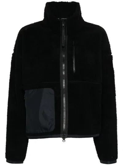 Canada Goose Simcoe Fleece Wool-blend Jacket In Schwarz