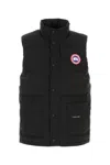 Canada Goose Charcoal Polyester Blend Freestyle Sleeveless Down Jacket In Black