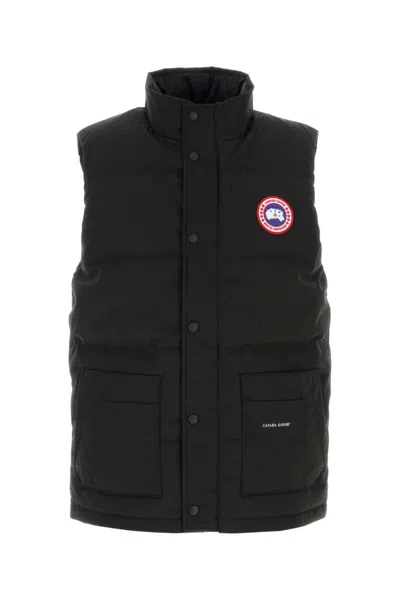 CANADA GOOSE BLACK SLEEVELESS JACKET