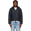 Canada Goose Black Stratus Down Jacket In Blue