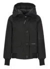 Canada Goose Black Tech Fabric Padded Down Jacket In Black