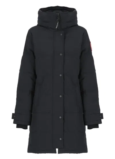 Canada Goose Black Tesh Fabric Shelburne Down Jacket