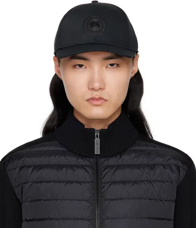 Canada Goose Black Tonal Cap In 61