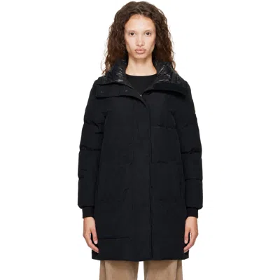Canada Goose Black Tonal Disc Louise Down Parka In 9061 Black