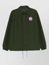 Canada Goose Regency Jacket Collared Design Elasticated Cuffs Hem In Green