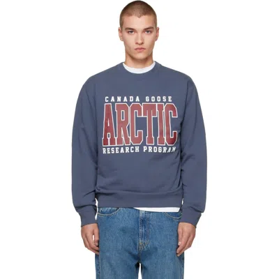 Canada Goose Blue Loon Arctic Sweatshirt In 9128 Dusk Blue-bleu