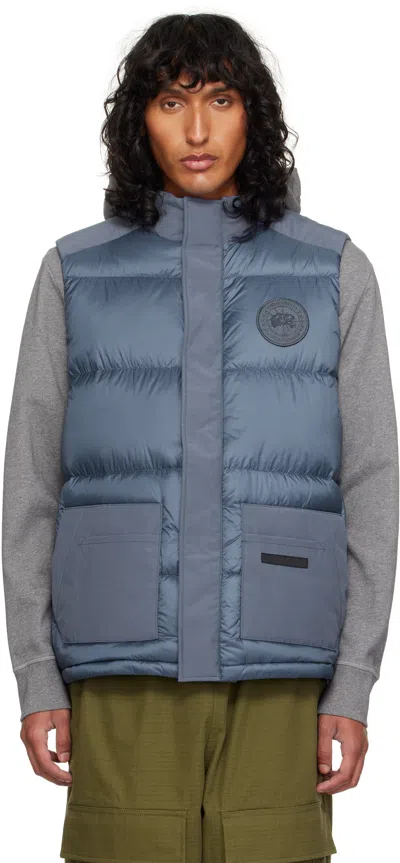 Canada Goose Blue 'paradigm' Freestyle Down Vest In Ozone Blue