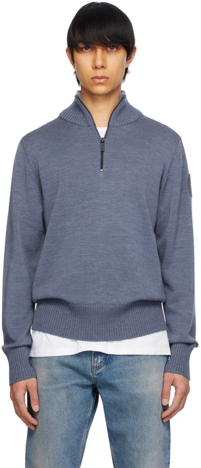 Canada Goose Blue Rosseau Sweater In Ozone Blue Heather