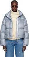 Canada Goose Blue 'white Label' Cypress Cropped Down Jacket In Gray