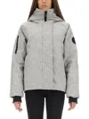 Canada Goose Hooded Bomber Jacket Featuring Side Pockets