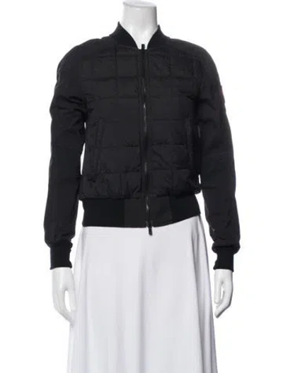 Pre-owned Canada Goose Bomber Jacket In Black