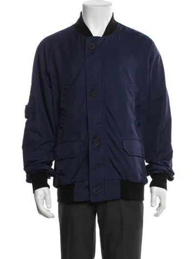 Pre-owned Canada Goose Bomber Jacket In Blue