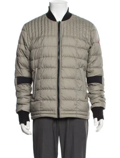 Pre-owned Canada Goose Bomber Jacket In Green
