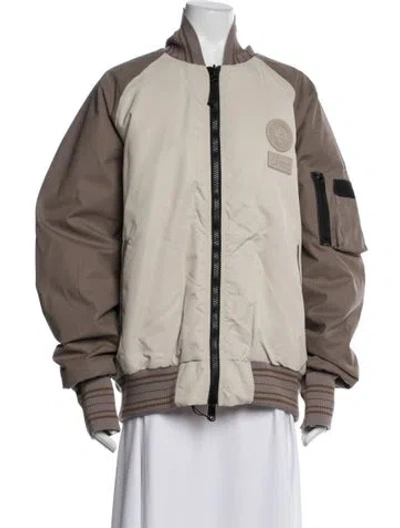 Pre-owned Canada Goose Bomber Jacket W/ Tags In Neutrals