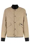 Canada Goose Quilted Reversible Jacket Zippered Pockets In Gold