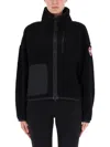 Canada Goose Simcoe Fleece Wool-blend Jacket In Black