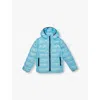 Canada Goose Boys Aquarius Kids Crofton Brand-patch Shell-down Jacket 7-16 Years In Aquarius