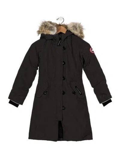 Pre-owned Canada Goose Kids' Boys Puffer Jacket In Grey