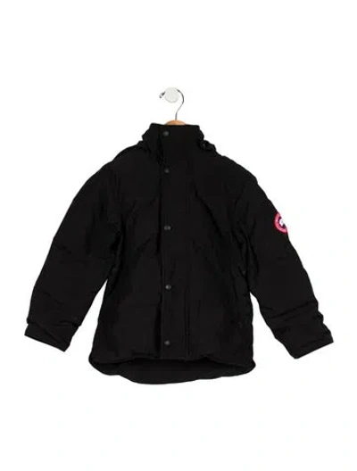 Pre-owned Canada Goose Babies' Boys' Snowy Owl Parka In Black