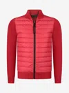 Canada Goose Boys Youth Hybridge Knit Jacket In Red