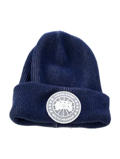 Pre-owned Canada Goose Branded Wool Beanie In Multi