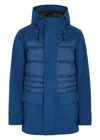 Canada Goose Breton Blue Quilted Tri-durance Shell Jacket In Navy