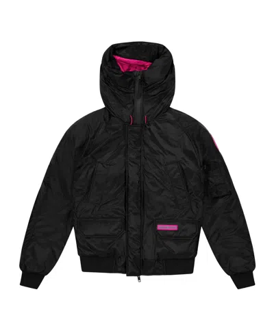 Canada Goose Bright-colored Bomber Jacket In Black