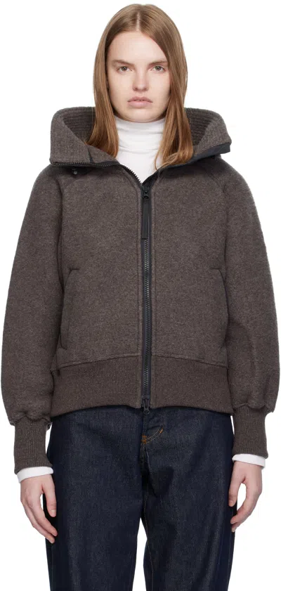 Canada Goose Black Label Chilliwack Wool-blend Jacket In Brown