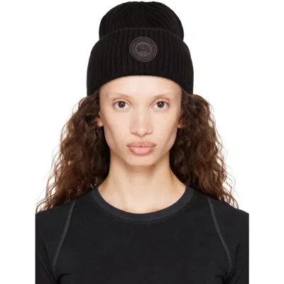 Canada Goose Brown Cashmere Blend Double Fold Beanie In Arabica