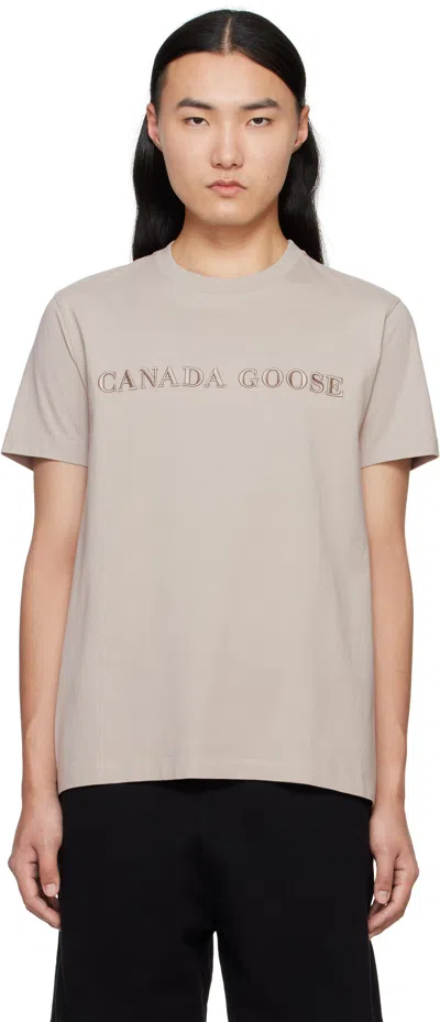 Canada Goose Brown Emersen Crewneck T-shirt In 432