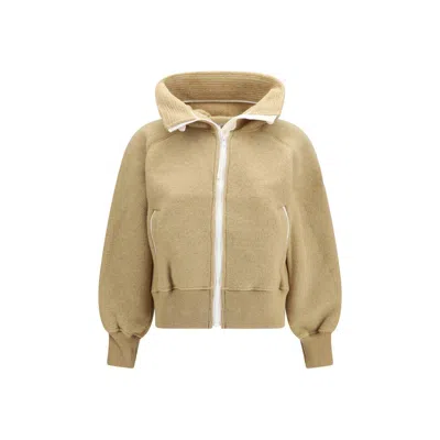 Canada Goose Brown Wool Oves Aries Bomber In Green