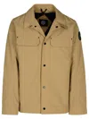Canada Goose Burnaby Beige Cotton Blend Jacket