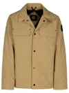 CANADA GOOSE CANADA GOOSE 'BURNABY' BEIGE COTTON BLEND JACKET