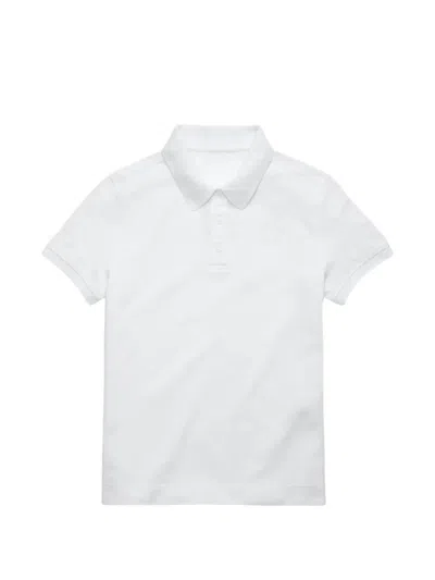 Canada Goose Almira Polo Shirt Collar Short Sleeves In White
